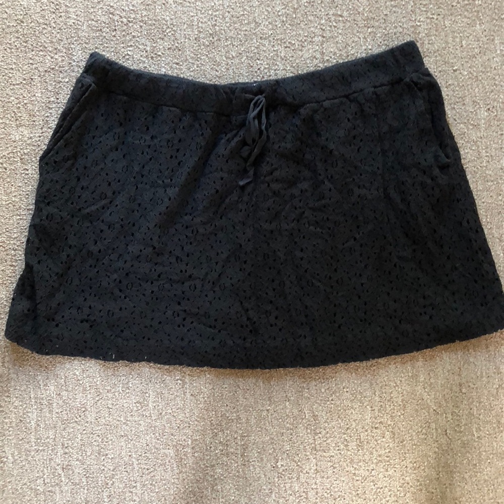 Black Eyelet Loft skirt